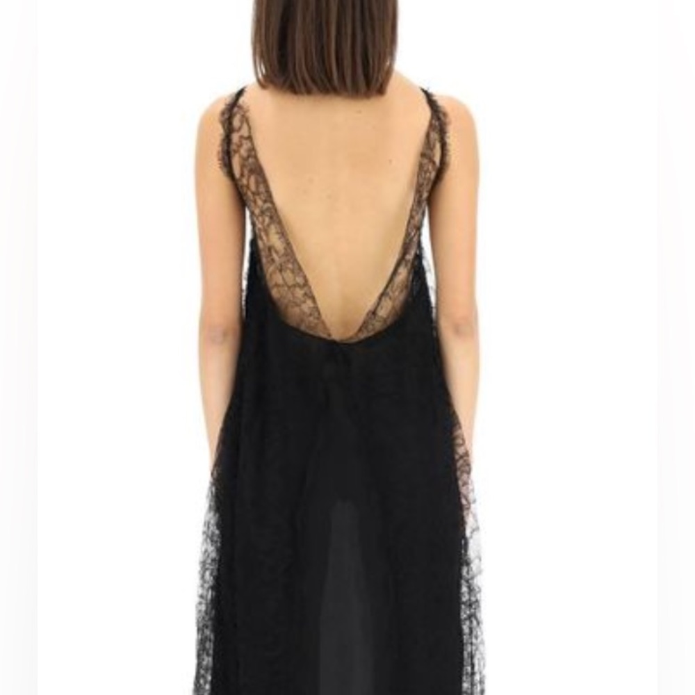 KHAITE Long Evening Dress in black. - Picture 3 of 10